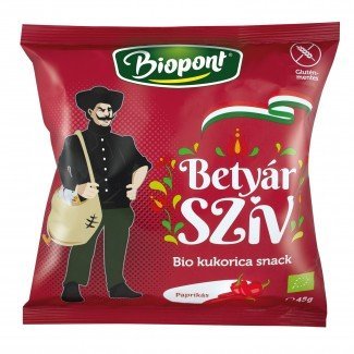 Biopont bio kukoricás snack betyár szív 45g
