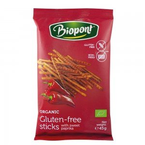 Biopont bio sóspálcika paprikás 45g Biopont bio sóspálcika paprikás 45g