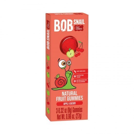 Bob-snail gyümölcszselé alma-meggy 27g