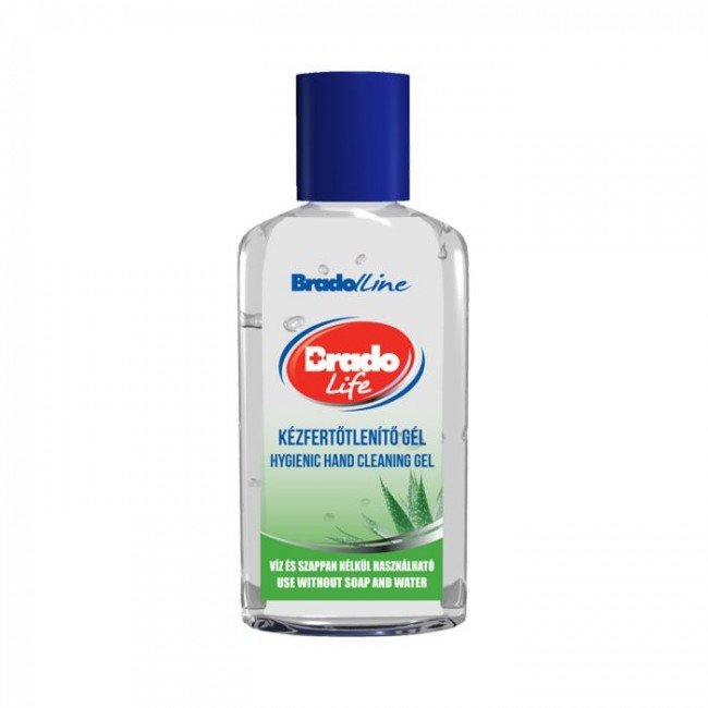 Bradolife kézfertőtlenítő gél aloe vera 50ml
