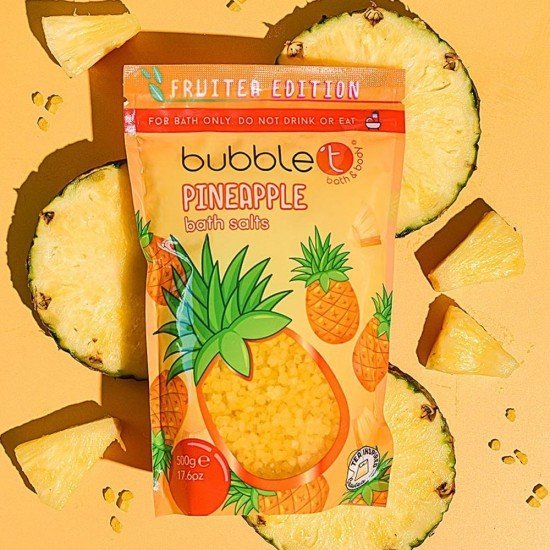 Bubble T Ananász relaxáló fürdősó 500g Bubble T Ananász relaxáló fürdősó 500g