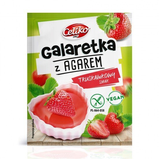 Celiko tortazselé agar eper 45g Celiko tortazselé agar eper 45g