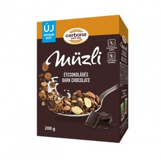 Cerbona müzli étcsokoládés 200g