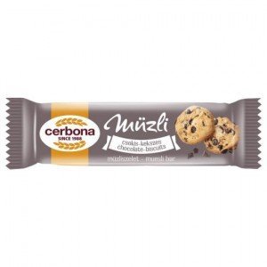Cerbona müzliszelet keksz csokoládés 20g