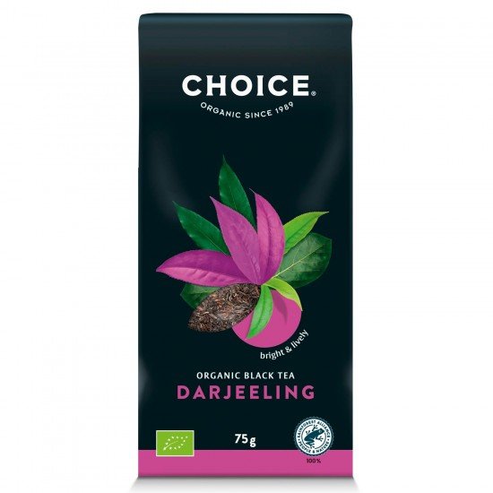 Choice bio fekete tea darjeeling szálas 75g Choice bio fekete tea darjeeling szálas 75g