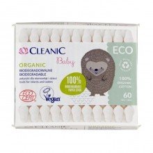 Cleanic baby eco organic biológiailag lebomló fültisztító 60db