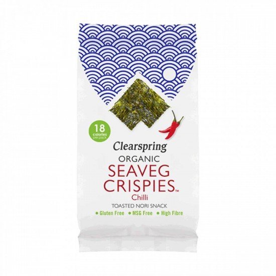 Clearspring bio ropogós tengeri alga snack chilis 4g