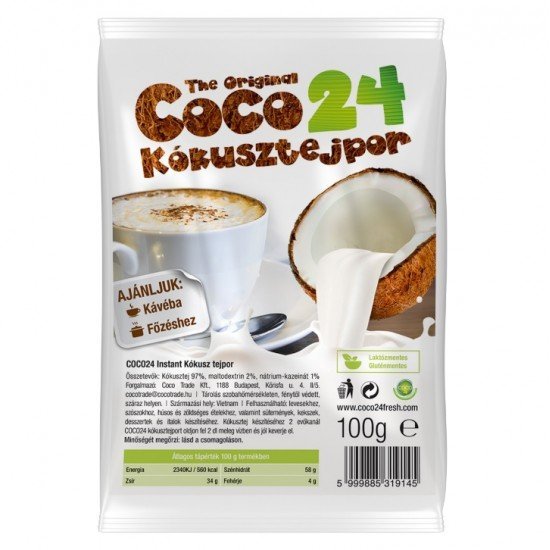 Coco24 kókusztejpor 100g
