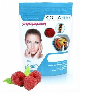 Collango collagen por málnás ízű 330g