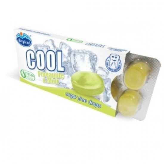 Cool pineapple&mint ananász-mentol ízű cukormentes cukorka 16g