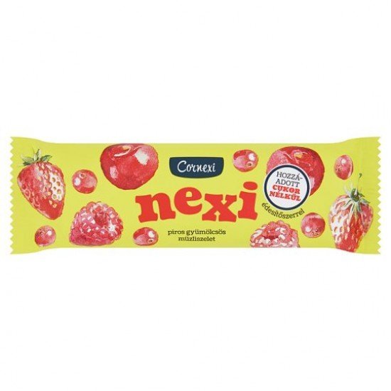Cornexi nexi müzli szelet piros gyümölcsös édesítőszerrel 25g