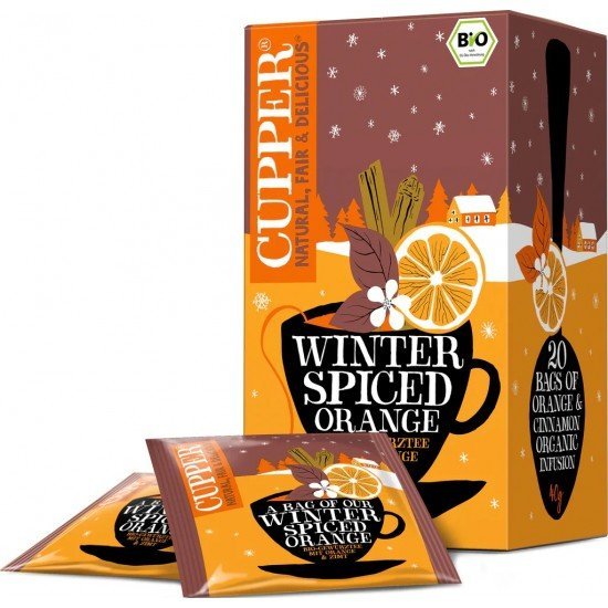 Cupper bio Winter Spiced Orange - Téli fűszeres narancs tea 20filter