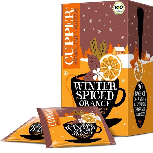 Cupper bio Winter Spiced Orange - Téli fűszeres narancs tea 20filter