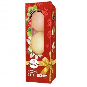 Delia Cosmetics fürdőbombák – karamellás alma, kávé, vanília illatban 3x100g