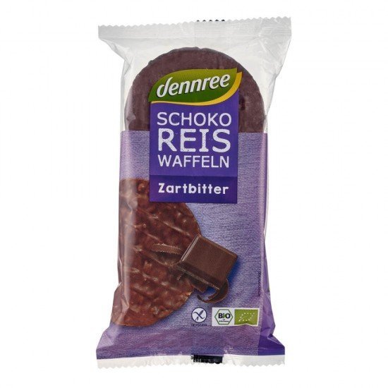 Dennree bio rizswaffel étcsokis 100g