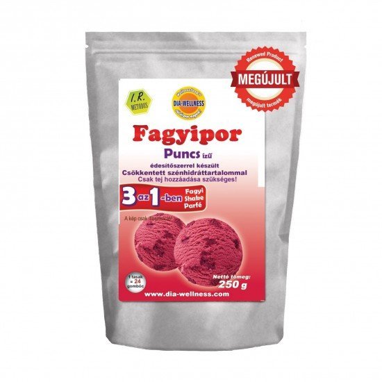 Dia-wellness fagyipor puncs maltit mentes 250g