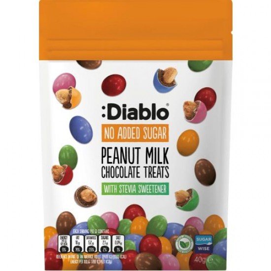 Diablo drazsé tejcsokis földimogyoró 40g Diablo drazsé tejcsokis földimogyoró 40g
