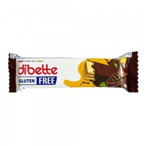 Dibette étcsokoládéval bevont ostya kakaós fruktózzal 26g Dibette étcsokoládéval bevont ostya kakaós fruktózzal 26g