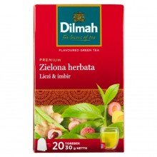 Dilmah zöld tea licsi gyömbér 20filter