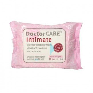Doctor care nedves intim törlőkendő lebomló 20db