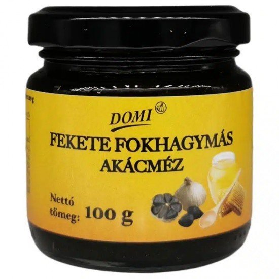 Domi fekete fokhagymás akácméz 100g Domi fekete fokhagymás akácméz 100g