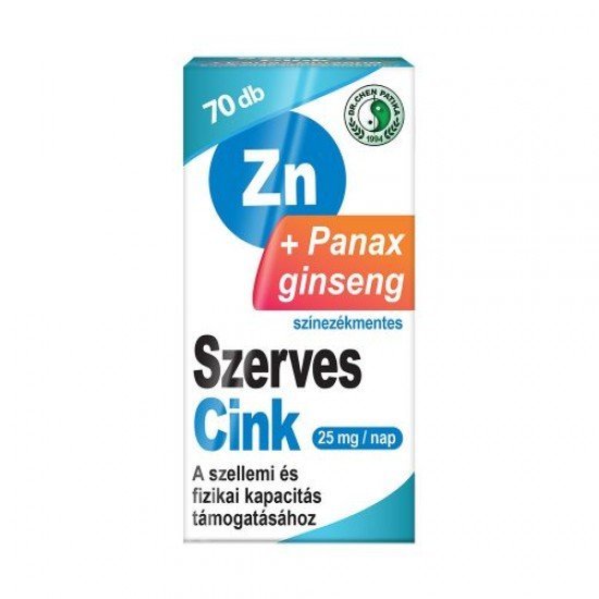 Dr.Chen szerves cink+ginseng kapszula 70db