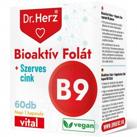 Dr.herz bioaktív folát kapszula 60db