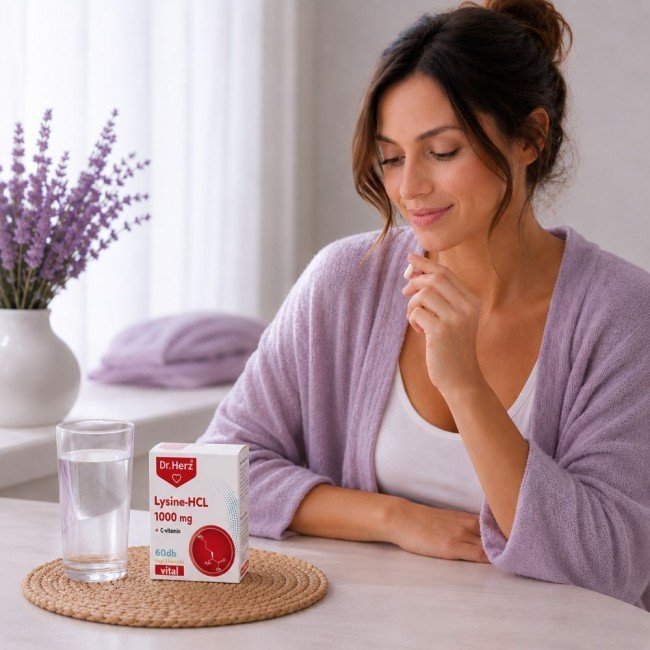 Dr.herz lysine-hcl+c-vitamin kapszula 60db