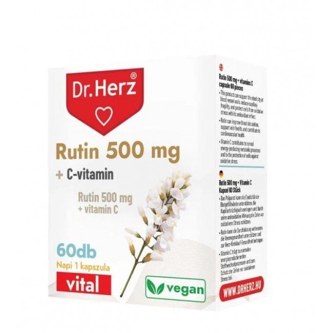 Dr. Herz Rutin 500 mg + C-vitamin kapszula 60db