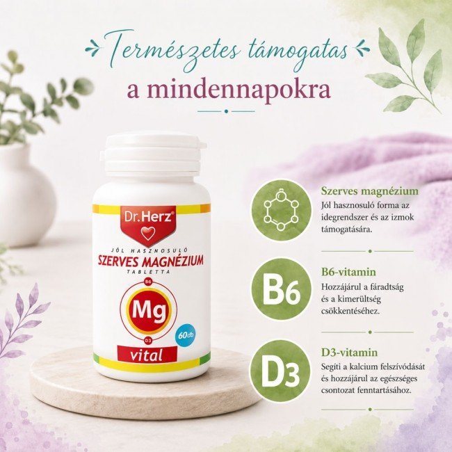 Dr.Herz szerves magnézium tabletta 60db Dr.Herz szerves magnézium tabletta 60db