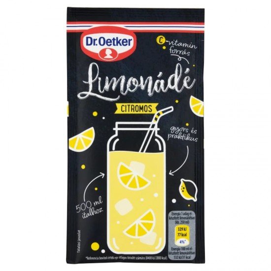 Dr.Oetker limonádé italpor citrom 40g Dr.Oetker limonádé italpor citrom 40g