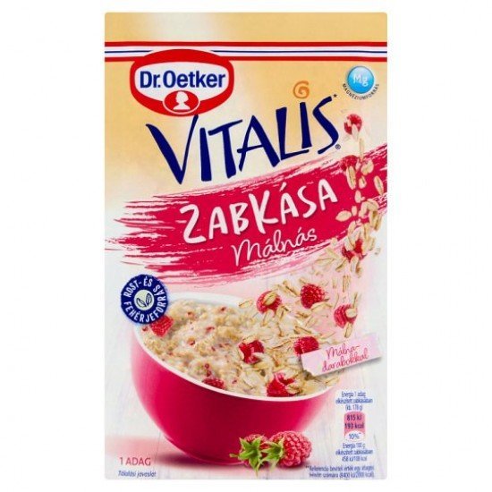 Dr.oetker vitalis zabkása málnás 53g