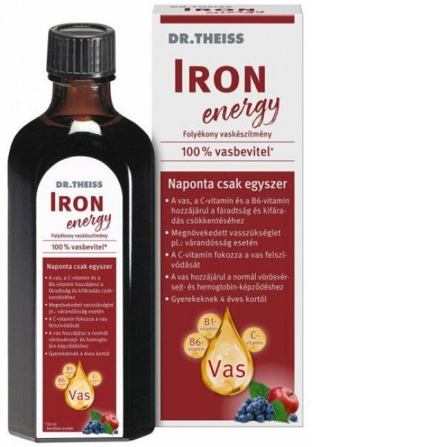 Dr.Theiss iron energy folyékony vaskészítmény 500ml