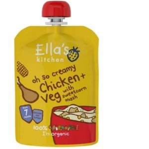 Ellas kitchen csirke csemegekukorica püré bio bébiétel 130g Ellas kitchen csirke csemegekukorica püré bio bébiétel 130g