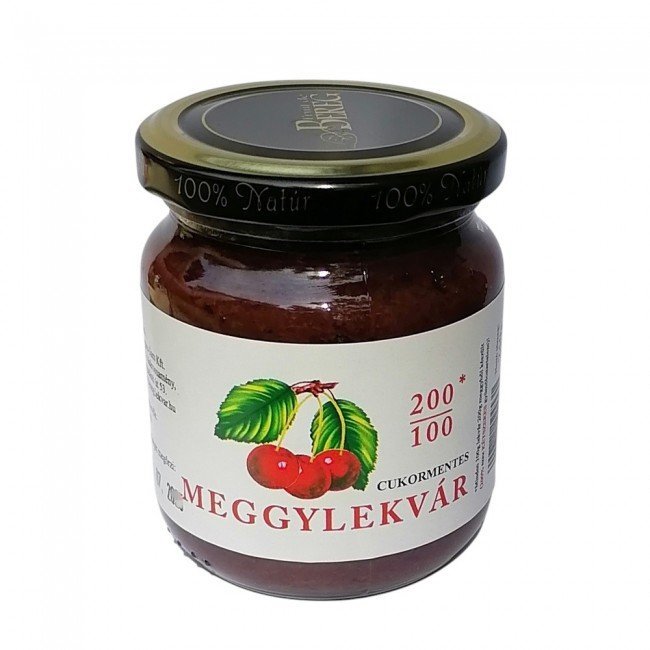 Eredeti szatmári cukormentes meggylekvár 240 g 40g