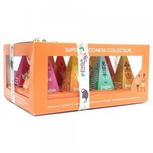 Ets 12 bio ajándék super goodness selyempiramis filteres teaválogatás 24g Ets 12 bio ajándék super goodness selyempiramis filteres teaválogatás 24g