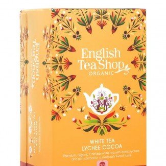 Ets bio 20 fehér tea licsivel és kakaóbabbal 40g