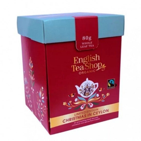 Ets Loose leaf bio xmas ceylon fairtarde tea 80g