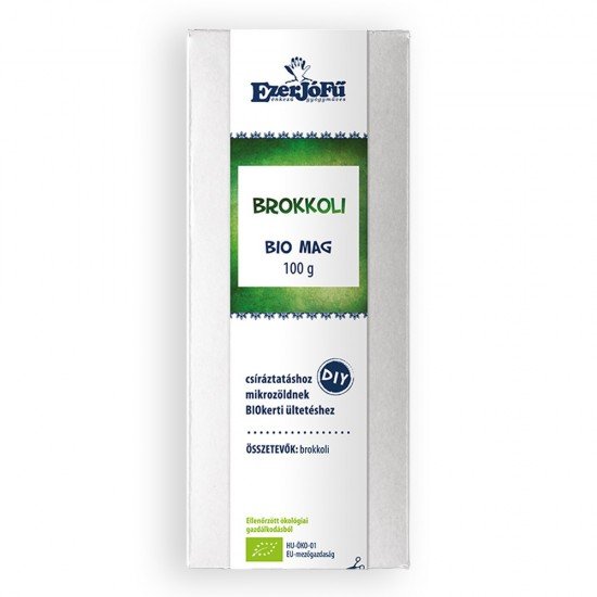 Ezerjófű brokkoli bio mag csíráztatásra 100g