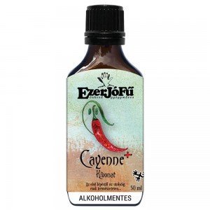 Ezerjófű Cayenne+ kivonat 50ml Ezerjófű Cayenne+ kivonat 50ml