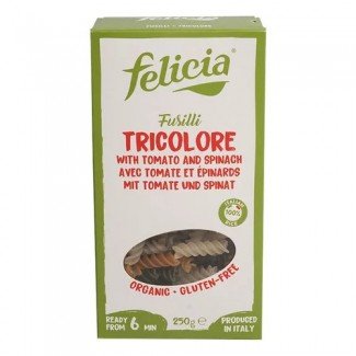 Felicia Bio rizs fusilli trikolor gluténmentes tészta 250g