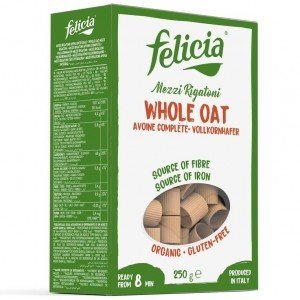 Felicia bio zab mezzi rigatoni tészta 250g Felicia bio zab mezzi rigatoni tészta 250g