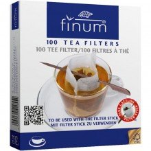 Finum üres papír teafilter pálcikák 100db