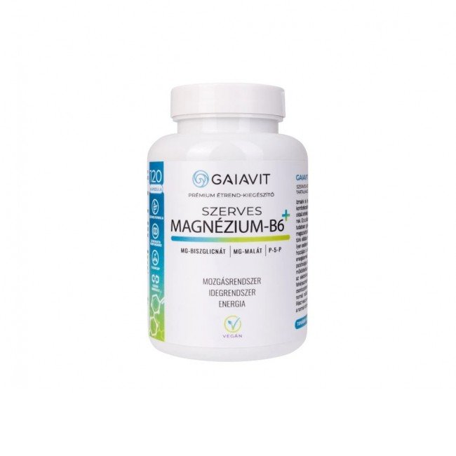 Gaiavit szerves magnézium-b6+ komplex kapszula 120db