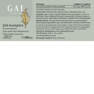 GAL Jód-komplex 600mcg x 2000 adag 100ml