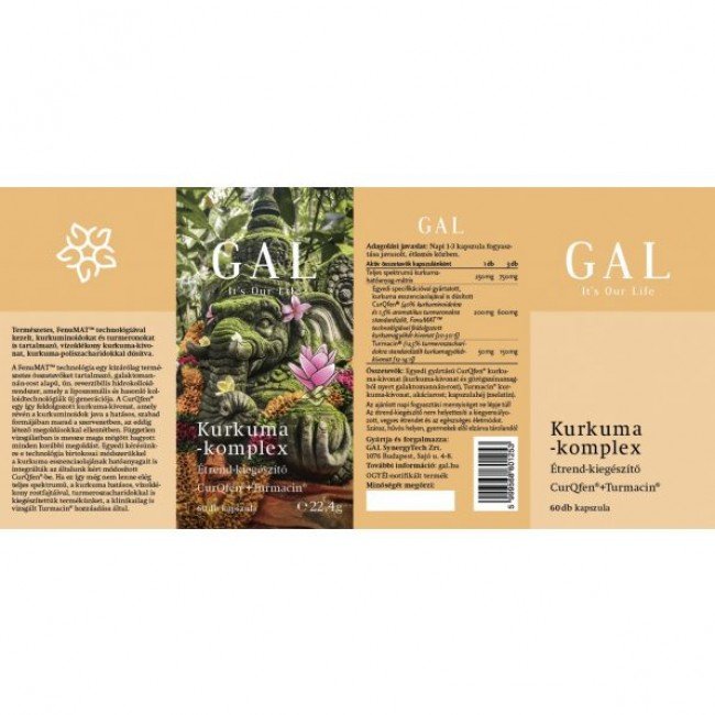 GAL Kurkuma-komplex kapszula 60db GAL Kurkuma-komplex kapszula 60db