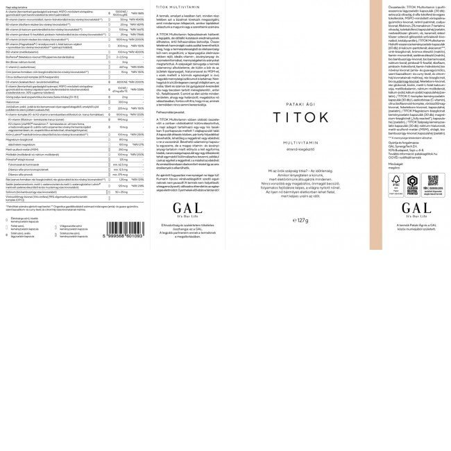 GAL TITOK Multivitamin 127g