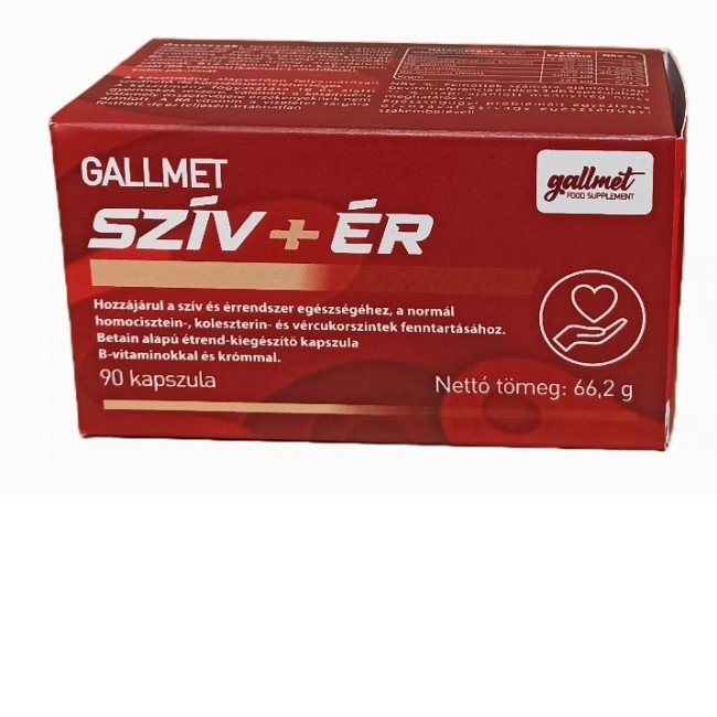 Gallmet szív+ér étrend-kiegészítő kapszula 90db