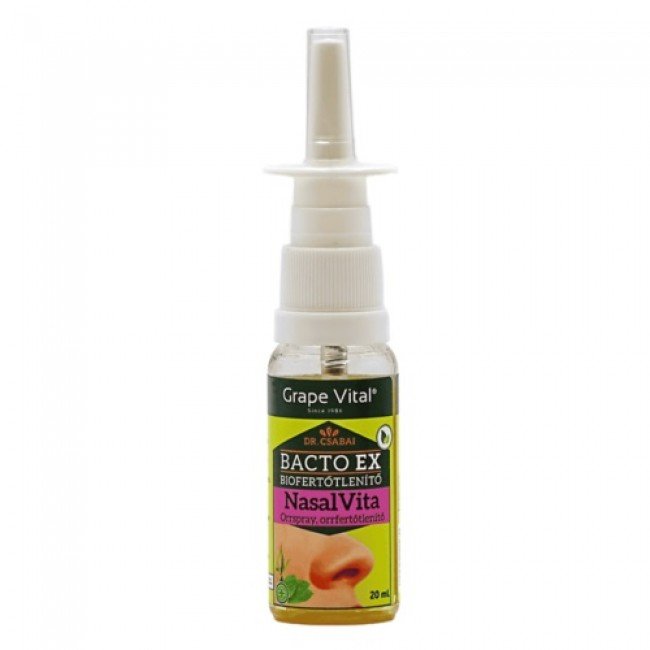 Grape Vital BactoEx Nasal Vita orrfertőtlenítő orrspray 20ml Grape Vital BactoEx Nasal Vita orrfertőtlenítő orrspray 20ml