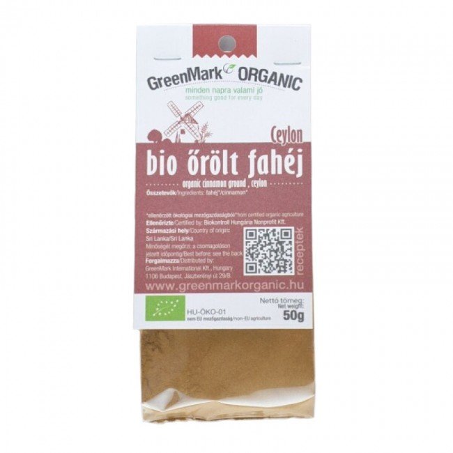 Greenmark bio fűszer őrölt fahéj 50g